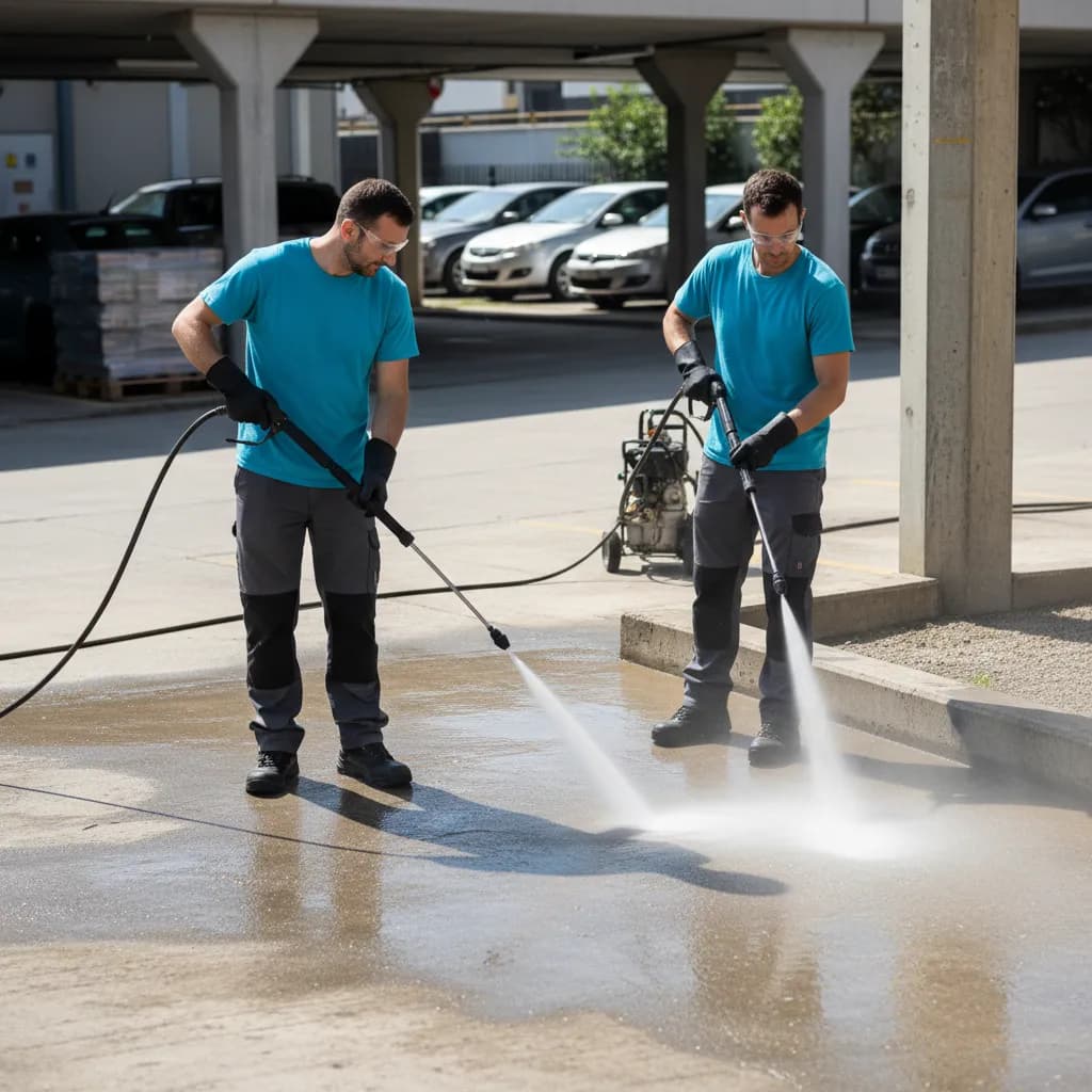 Professional carpark, garage & driveway pressure cleaning in Sydney by Ben Cleaning Solutions