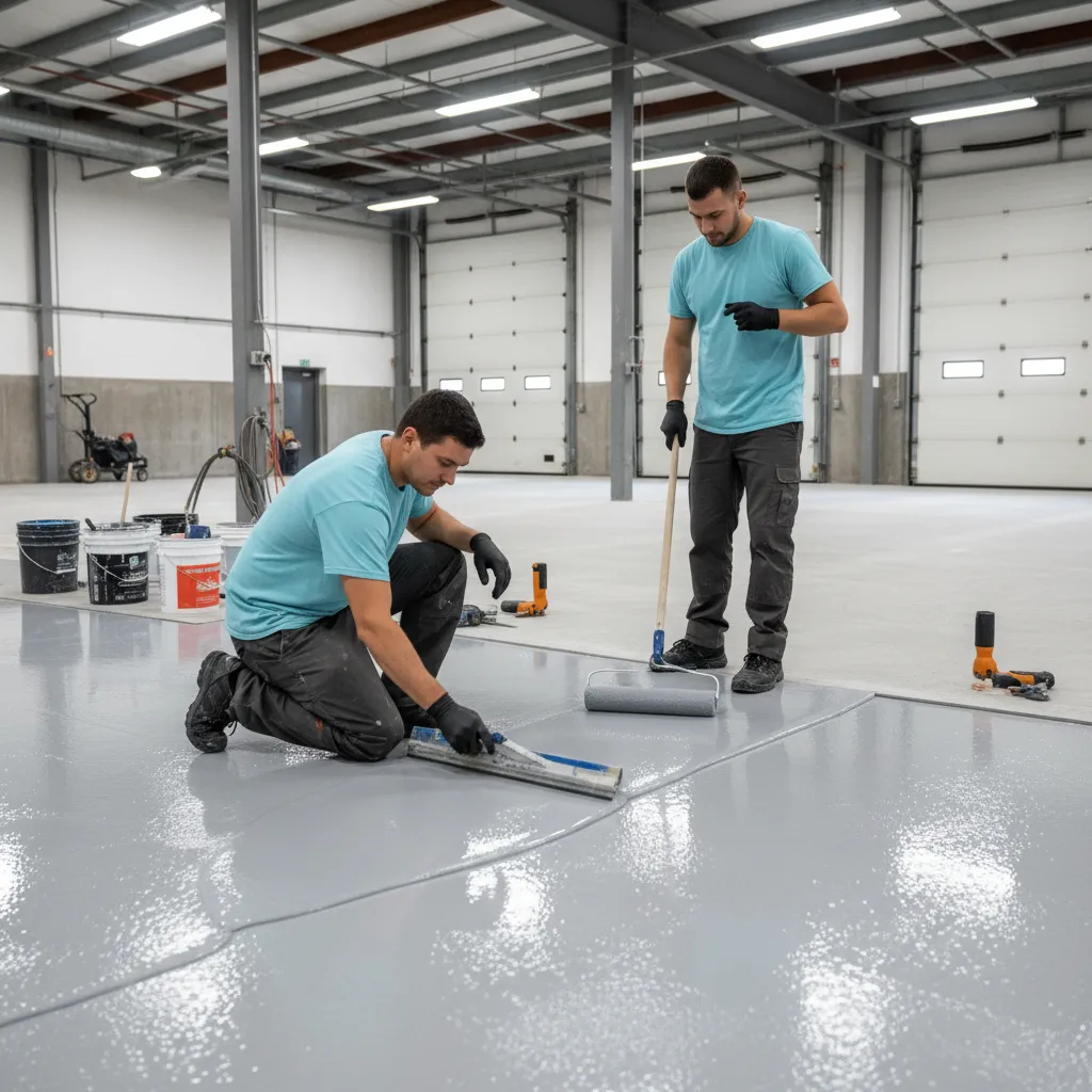 Professional epoxy floor application in Sydney by Ben Cleaning Solutions